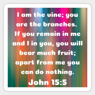 Bible Verse John 15:5 Magnet